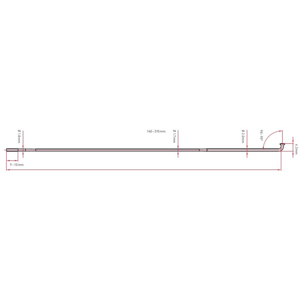 DT-SSC20300S72::1::DT-SSC20300S72::SUPER COMP JBEND 1.8/ 1.7/2.0MM NOIR72PC 300MM