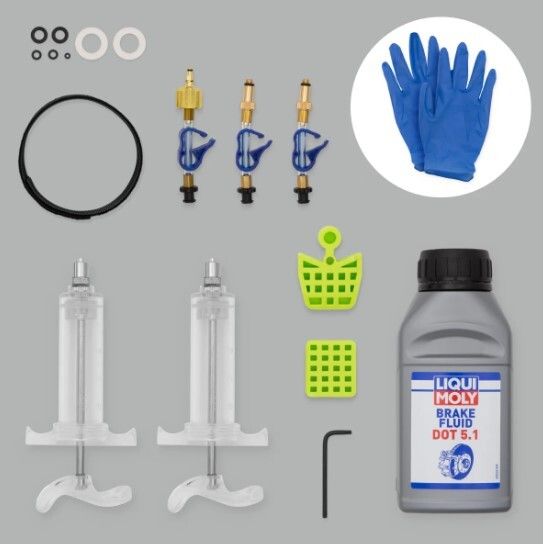U-BK-80090::0::U-BK-80090::SRAM WRKSHP BLEED KIT - ALL FITTINGS W DOT 5.1
