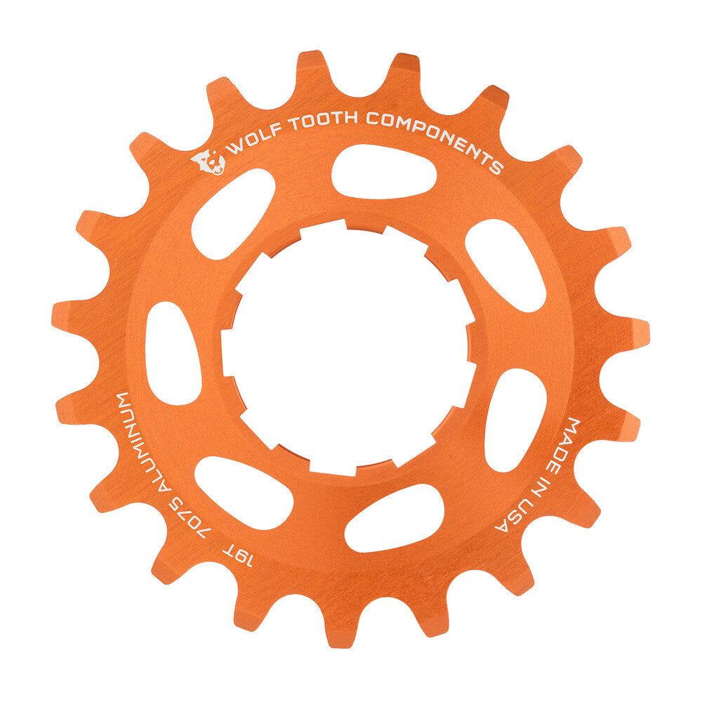 WO-AL-SS-ORG-COG19::0::WO-AL-SS-ORG-COG19::ALUMINUM SINGLE SPEED COG ORANGE 19T