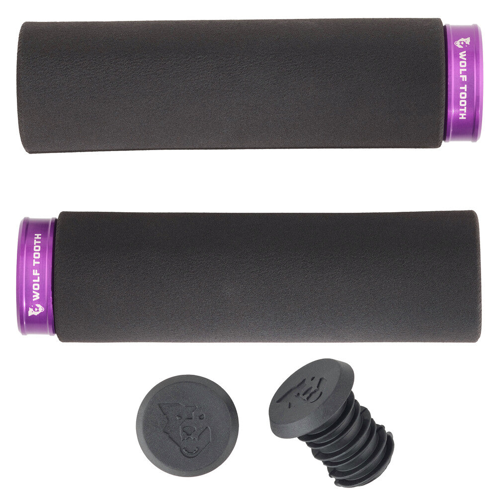 WO-FPLCK-BLK-PRU::0::WO-FPLCK-BLK-PRU::LOCK-ON FAT PAW GRIP BLACK ULTRAVIOLET COLLAR