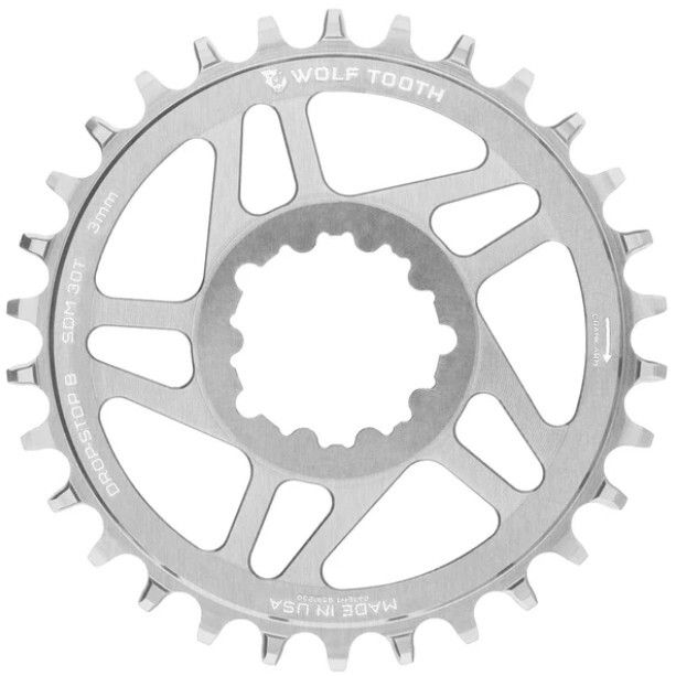 WO-SDM30-BST-B-PLT::0::WO-SDM30-BST-B-PLT::DM PLATEAU SRAM BOOST 30T DROP-STOP B ARGENT