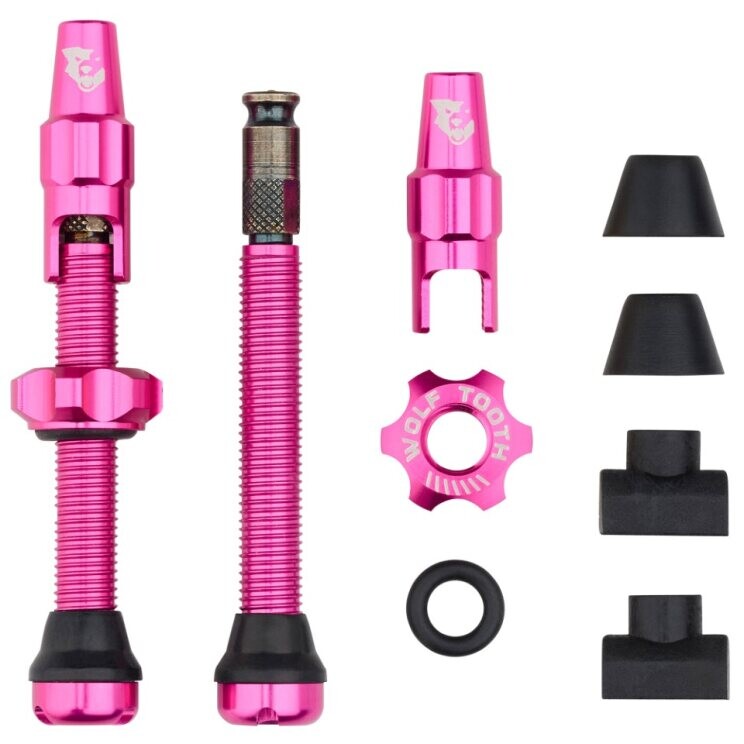 WO-TLV-CLIK44-PNK::0::WO-TLV-CLIK44-PNK::TUBELESS VALVE STEM KIT CLIK 44MM ROSE
