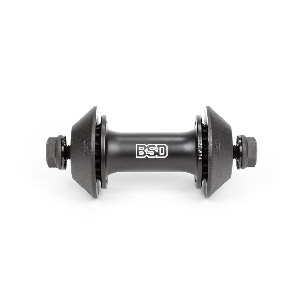 BD-HUB053::0::BD-HUB053::BSD STREET PRO FRONT HUB (W/GUARDS) BLK