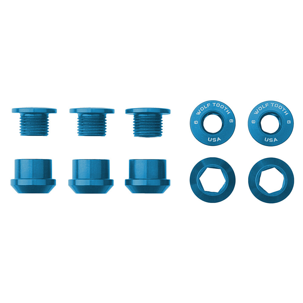 WO-5CBCN06BLU::0::WO-5CBCN06BLU::5 BOULONS POUR 1X - 5 PCS. BLEU 6MM