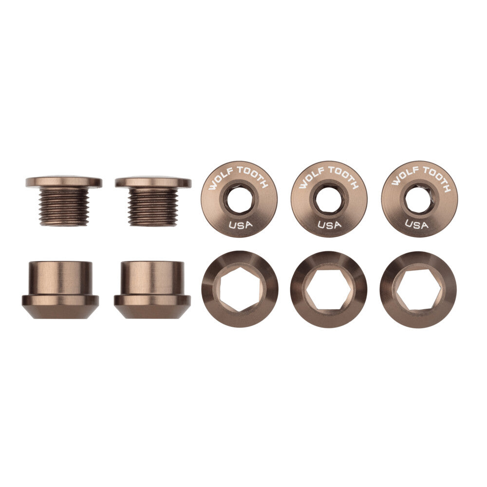 WO-5CBCN06ESP::0::WO-5CBCN06ESP::5 6MM CHAINRING BOLTS + ÉCROUS ESPRESSO