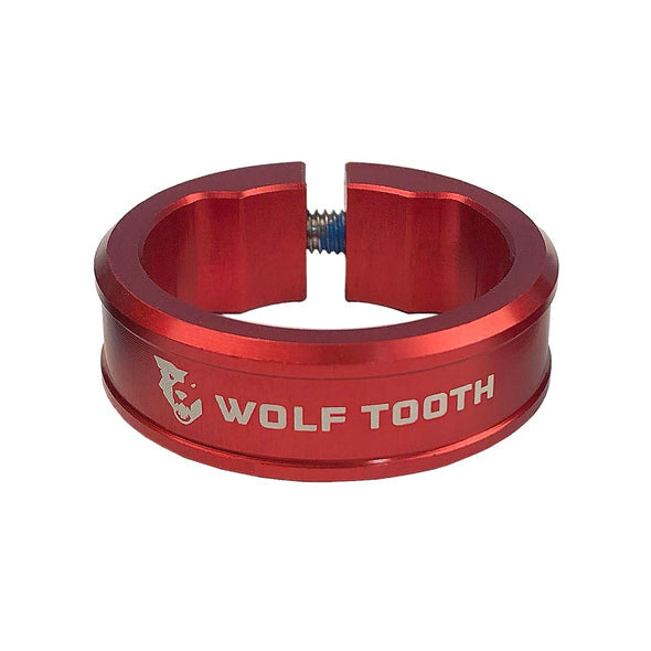 WO-LCK-CLMP-RED::0::WO-LCK-CLMP-RED::ECHO LOCK-ON GRIP PINCE SIMPLE AVEC BOULON ROUGE