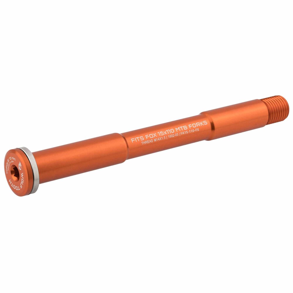 WO-FA15-110-FX-ORG::0::WO-FA15-110-FX-ORG::WOLF TOOTH FOX 15 X 110 AXE ORANGE