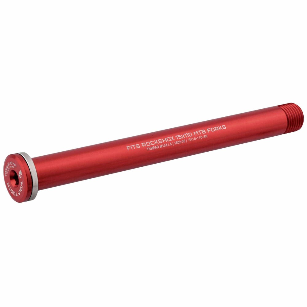 WO-FA15-110-SR-RED::0::WO-FA15-110-SR-RED::WOLF TOOTH ROCKSHOX 15 X 110 AXE ROUGE