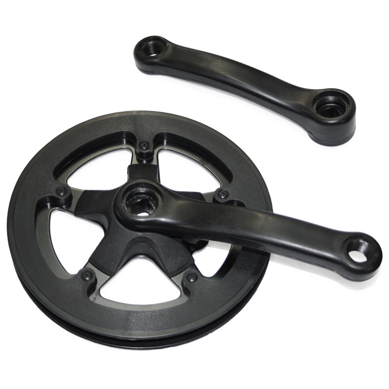 Damco Single Steel Crankset Black
