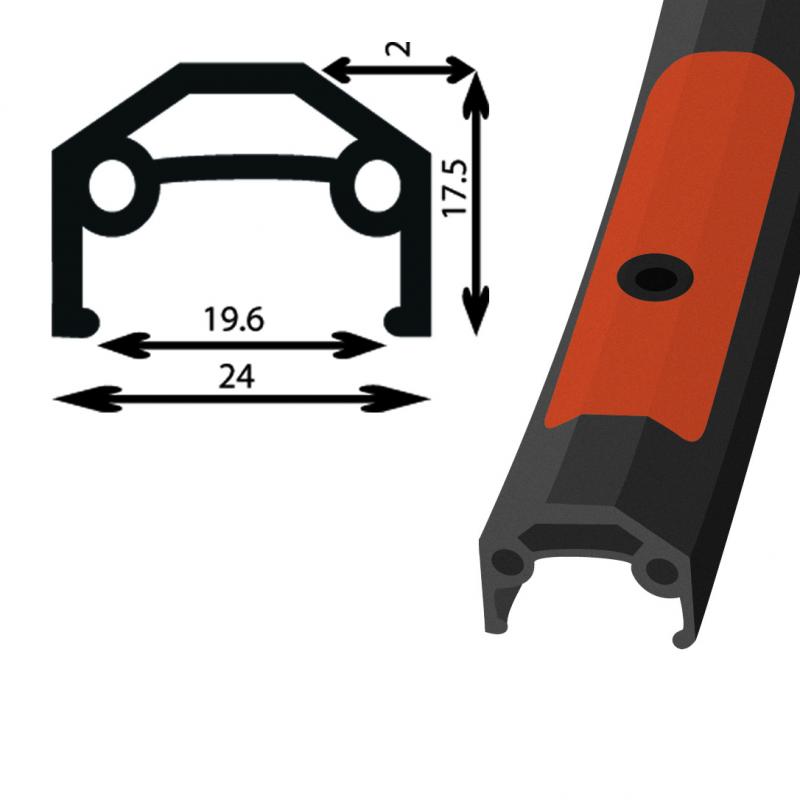 Damco Alliage Double Paroi Noir, 27.5'' / 650B