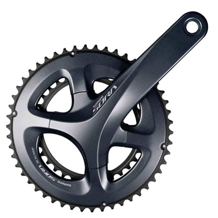 Shimano, Sora FC-R3000, Pédalier, 9 vit., 170mm, 34/50T, BCD:110, H2, 43.5mm, Noir