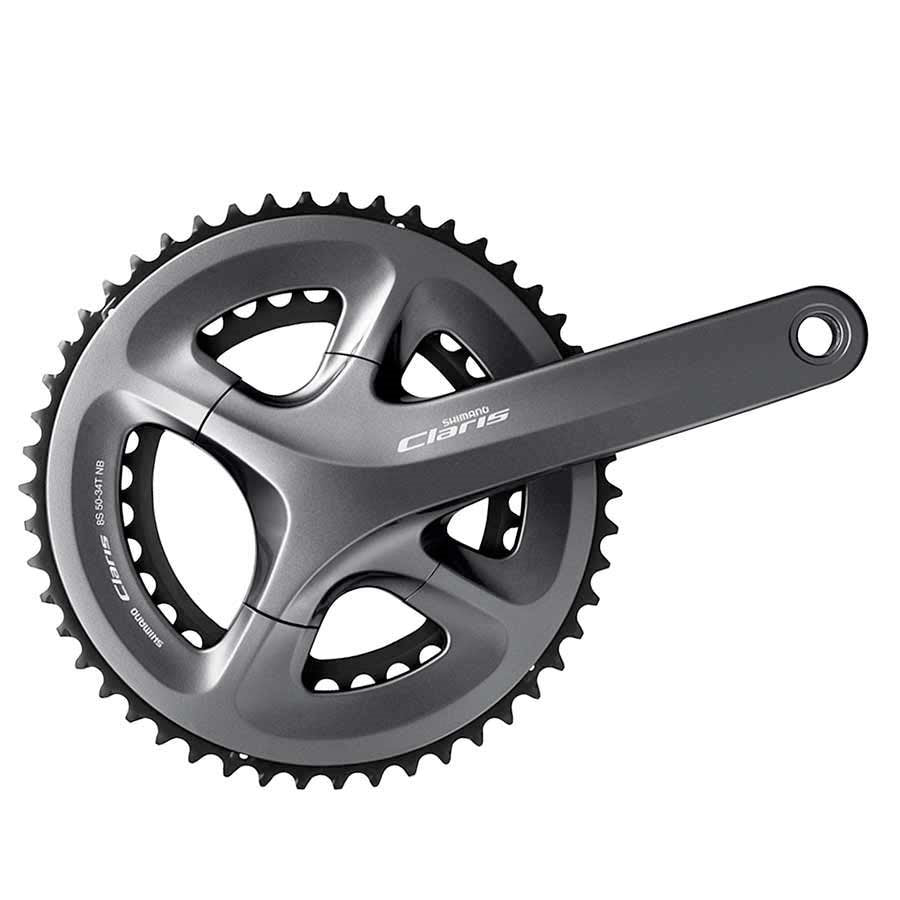 Shimano, Claris FC-R2000, Pédalier, Road, 8 vit., 24mm, 34/50D, BCD:110, Hollowtech II, 170mm, Gris