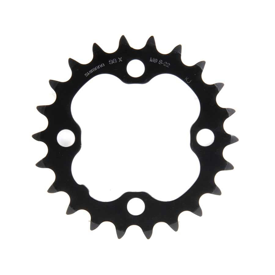 Shimano, Y1LD22000, 22D, 9vit., BCD: 64mm, 4 Boulons, Deore FC-M590, Plateau Intérieur, Pour 22/32/44, Acier, Noir