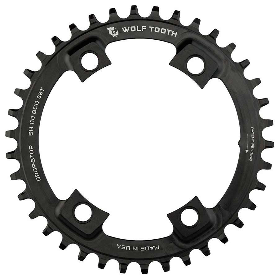 Wolf Tooth Drop-Stop Chainring Shimano 110 BCD 4-Bolt