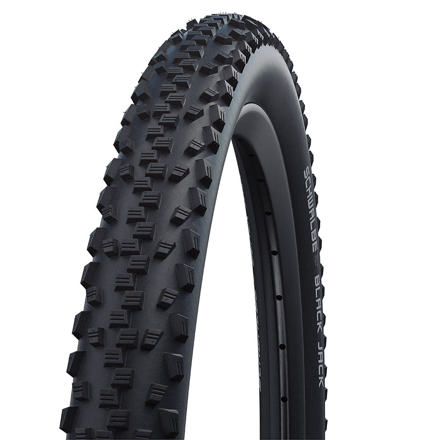 010951-09-24::0::010951-09-24::Schwalbe, Black Jack, Pneu de VTT, 24''x2.10, Rigide, Tringle, SBC, K-Guard, 50TPI, Noir