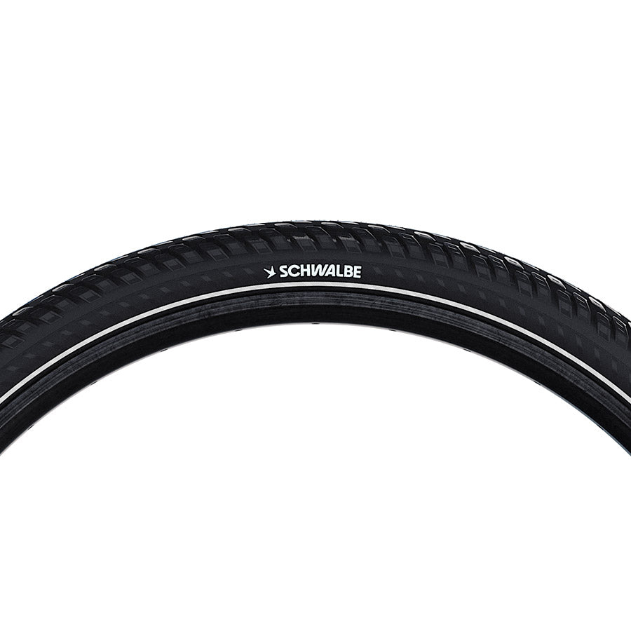 010985-17-700::2::010985-17-700::Schwalbe, Marathon Mondial, Pneu pour hybride, 28x1.50, Rigide, Tringle, Addix, RaceGuard, 67TPI, Noir