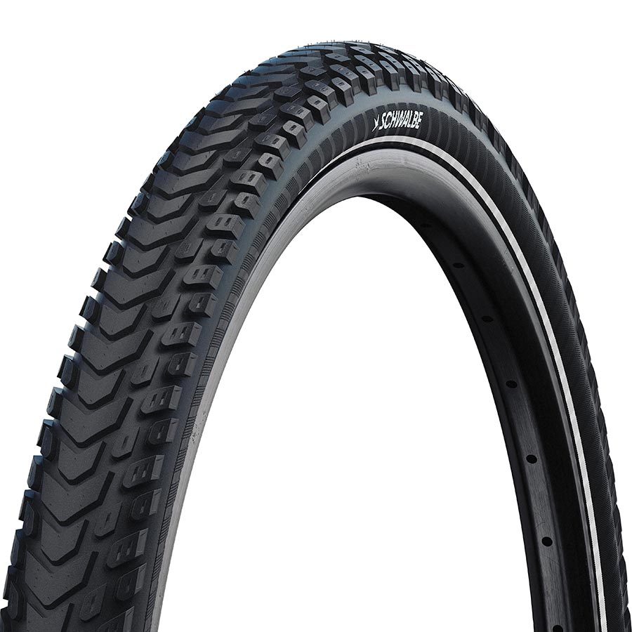 010985-18-700::0::010985-18-700::Schwalbe, Marathon Mondial, Pneu pour hybride, 700x47C, Rigide, Tringle, Addix, RaceGuard, 67TPI, Noir