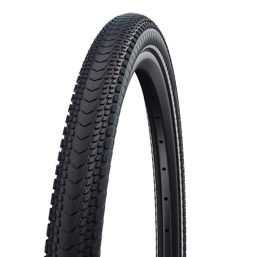 011268-12-700::0::011268-12-700::Schwalbe, Marathon Almotion, Pneu pour hybride, 700x38C, Pliable, Tringle, OneStar, V-Guard, 67TPI, Noir