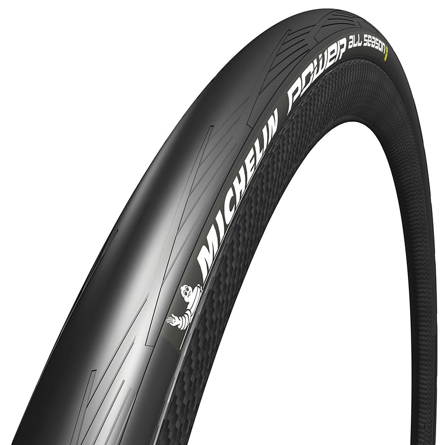 011480-04-700::0::011480-04-700::Michelin, Power All Season, Pneu, 700x25C, Pliable, Tringle, Bi-Compound, HDPROTECTION, 55TPI, Noir