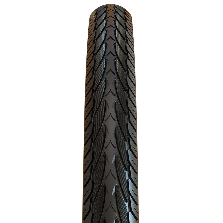 011604-06-700::0::011604-06-700::Maxxis, Overdrive Excel, Pneu pour hybride, 700x40C, Rigide, Tringle, Single, SilkShield, Réfléchissant, 60TPI, Noir