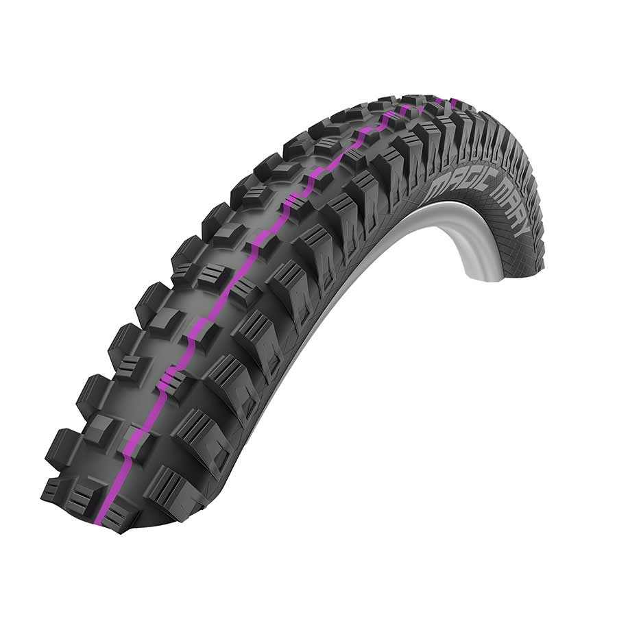 011625-16-275::0::011625-16-275::Schwalbe, Magic Mary Addix, Pneu de VTT, 27.5''x2.60, Pliable, Tubeless Ready, Addix Ultra Soft, Super Downhill, TL Easy, Noir