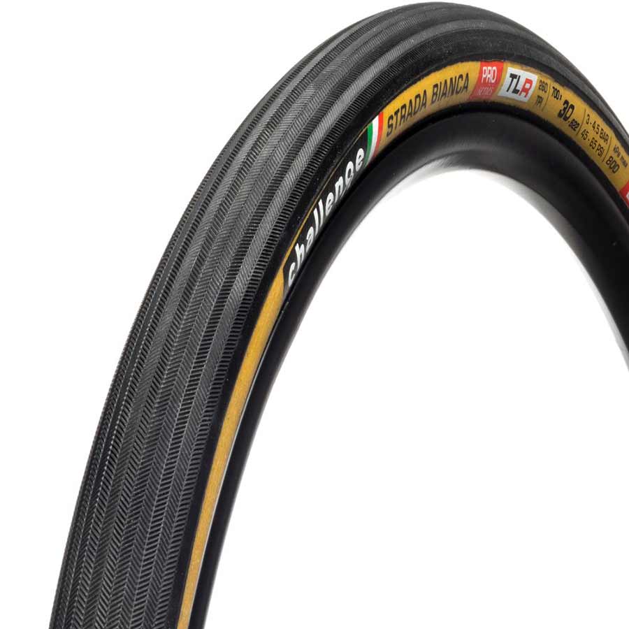 011739-04-700::0::011739-04-700::Challenge, Strada Bianca TLR, Pneu, 700x30C, Pliable, Tubeless Ready, Smart, SuperPoly, PPS2, 260TPI, Flanc Beige