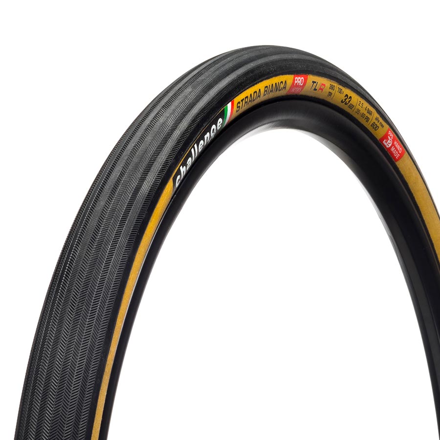 011739-09-700::0::011739-09-700::Challenge, Strada Bianca TLR, Pneu de route, 700x33C, Pliable, Tubeless Ready, SmartPlus, PPS Ganzo + PPS2, 260TPI, Flanc Beige
