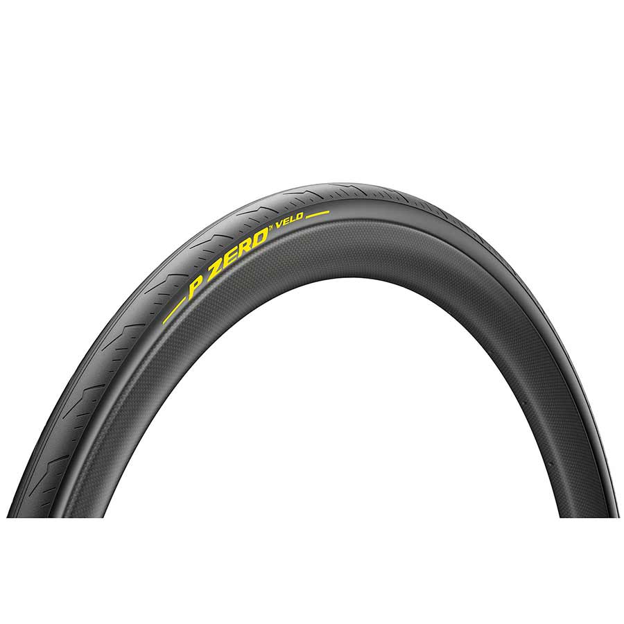 011753-01-700::0::011753-01-700::Pirelli, P ZERO Velo Tubular, Pneu de route, 700x25C, Boyau, YellowSOFT, TechBELT, 300TPI, Noir