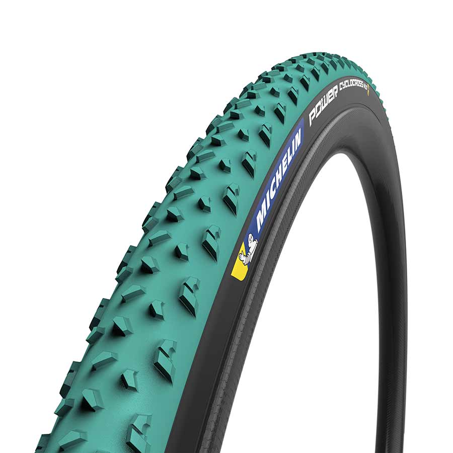011790-01-700::0::011790-01-700::Michelin, Power Cyclocross Mud, Pneu, 700x33C, Pliable, Tubeless Ready, GreenCompound, Bead2Bead Protek, 3x120TPI, Vert