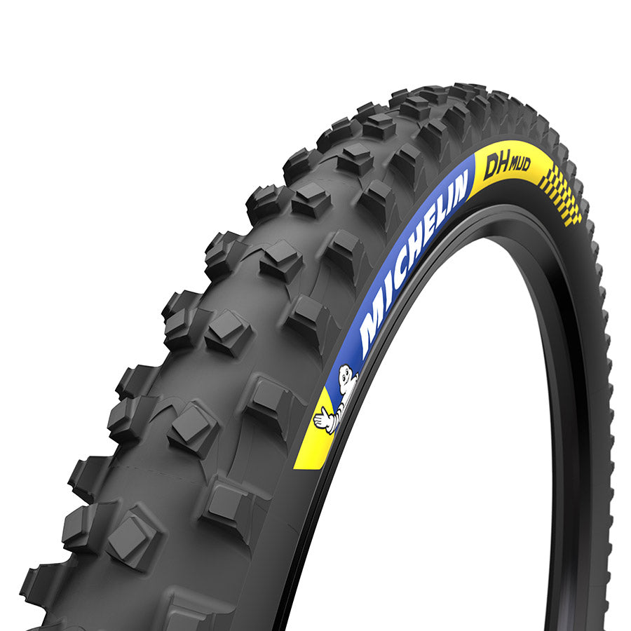 011807-03-275::0::011807-03-275::Michelin, DH Mud, Pneu de VTT, 27.5"x2.30, Pliable, Tubeless Ready, MAGI-X, Noir
