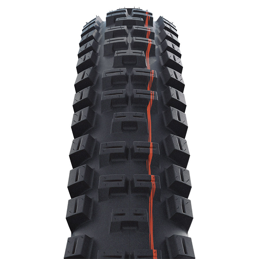011838-14-700::1::011838-14-700::Schwalbe, Big Betty, Pneu de VTT, 29x2.60, Pliable, Tubeless Ready, Addix Soft, Super Trail, 67TPI, Noir