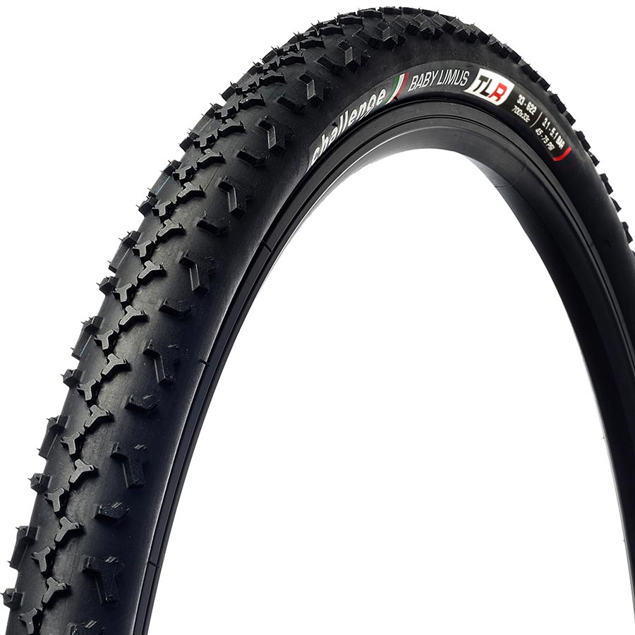 011870-01-700::0::011870-01-700::Challenge, Baby Limus Race TLR, Pneu, 700x33C, Pliable, Tubeless Ready, Vulcanized, Nylon, 120TPI, Noir