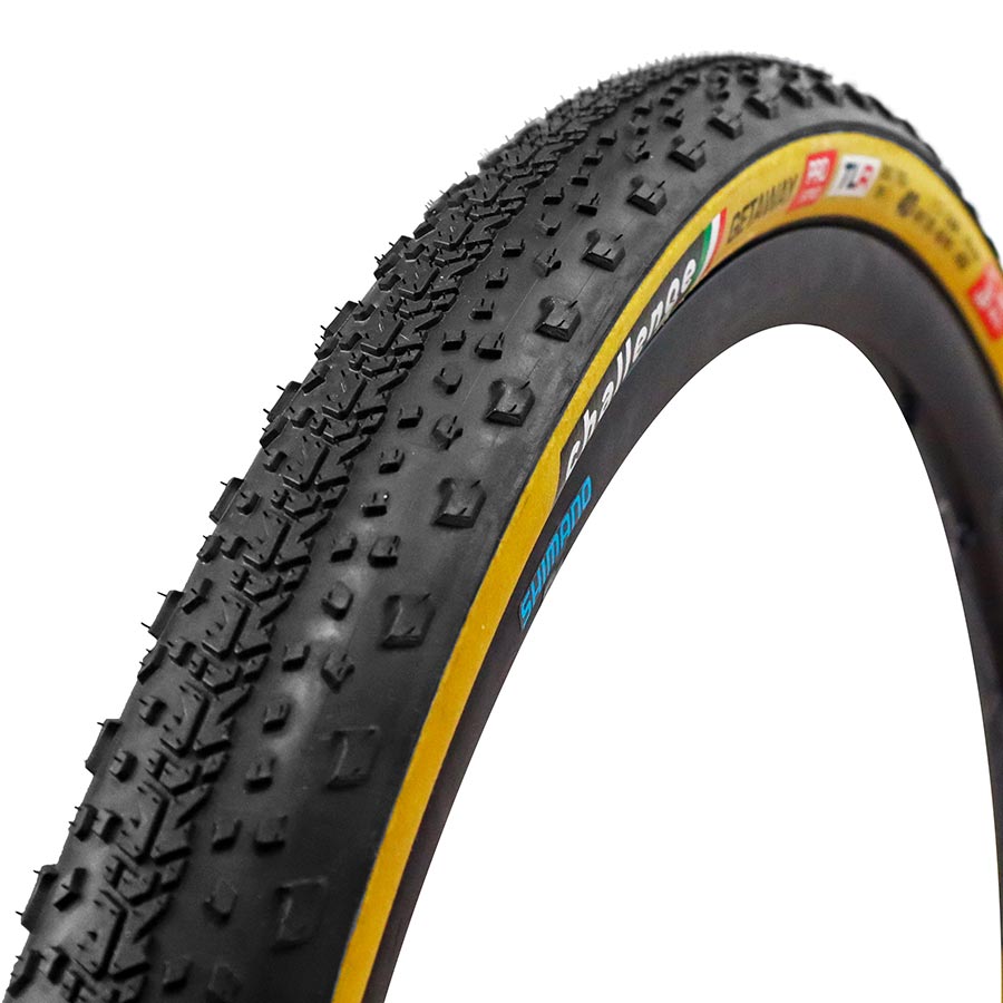 011871-01-700::0::011871-01-700::Challenge, GETAWAY Pro TLR, Pneu, 700x40C, Pliable, Tubeless Ready, Natural, SuperPoly, PPS, 260TPI, Flanc Beige