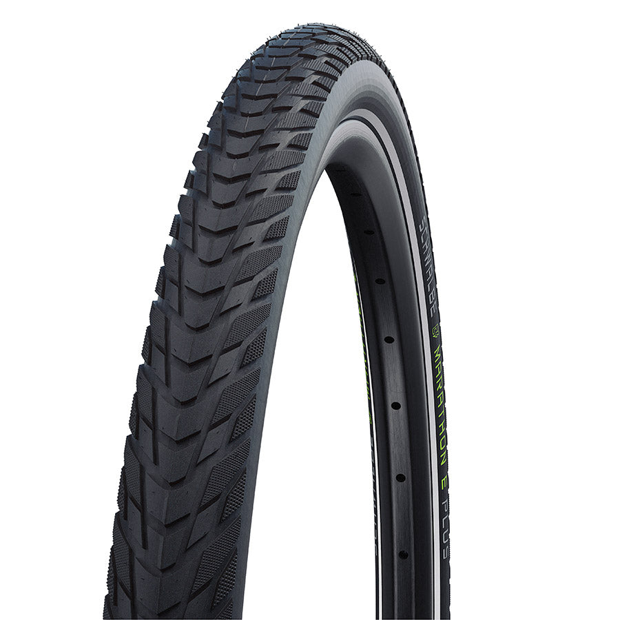 011883-11-700::0::011883-11-700::Schwalbe, Marathon E-Plus, Pneu pour hybride, 28''x2.15, Rigide, Tringle, Addix E, TwinSkin, 67TPI, Noir Bande Réfléshissante