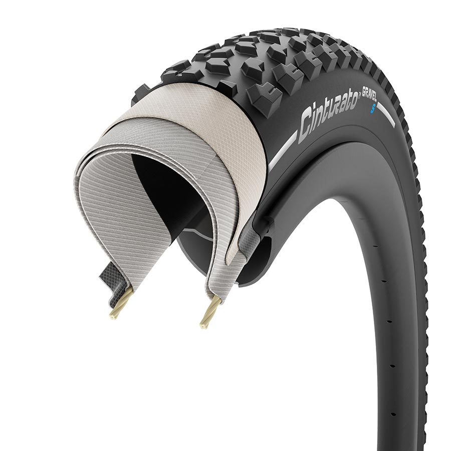 011895-02-700::3::011895-02-700::Pirelli, Cinturato GRAVEL S, Pneu Gravel, 700x45C, Noir