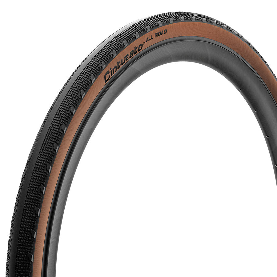 011896-09-700::1::011896-09-700::Pirelli, Cinturato All Road, Pneu Gravel, 700x50C, Pliable, Tubeless Ready, PROCompound Gravel, ProWALL Gravel, 60TPI, Flanc Beige
