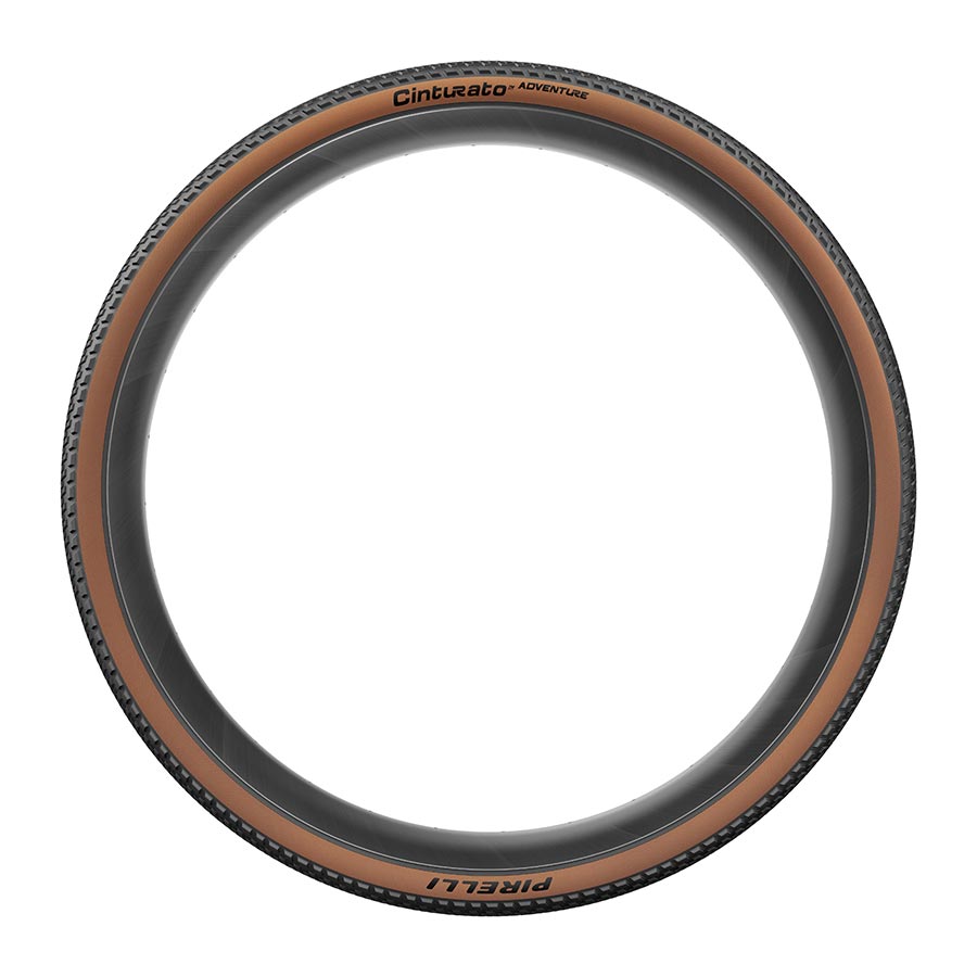 011897-02-700::4::011897-02-700::Pirelli, Cinturato Adventure, Pneu Gravel, 700x45C, Flanc Beige