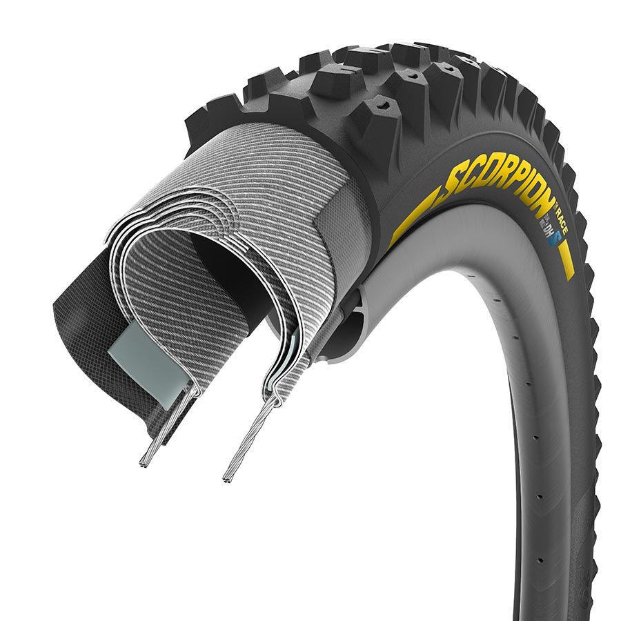 011922-02-29::3::011922-02-29::Pirelli, Scorpion Race DH S, Pneu de VTT, 29"x2.50, Rigide, Tubeless Ready, SmartEVO DH, DualWALL, 60TPI, Noir