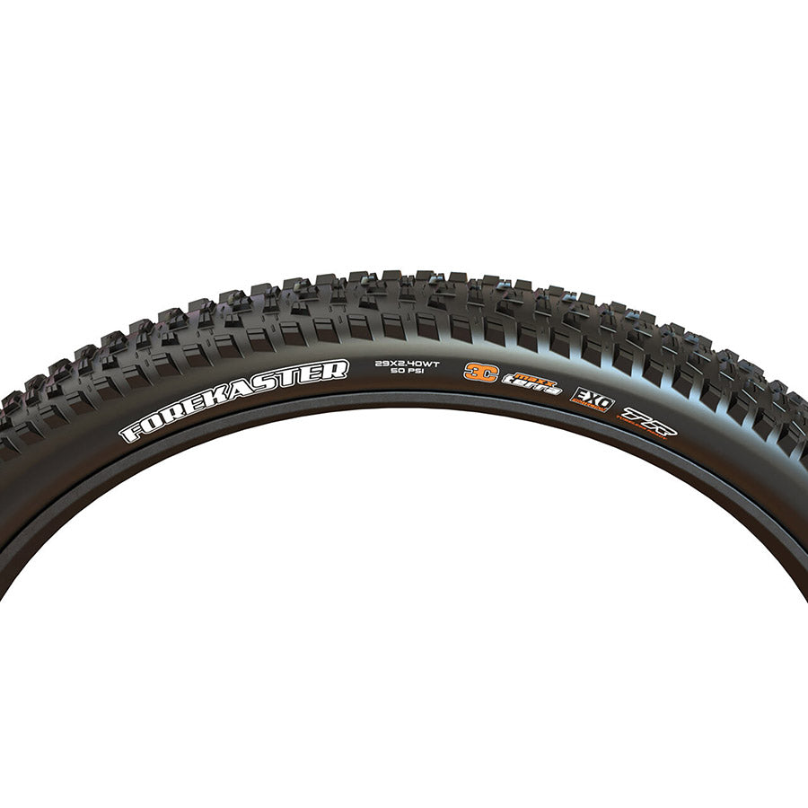 011923-15-32::2::011923-15-32::Maxxis, Forekaster, Pneu de VTT, 32"x2.40, Pliable, Tubeless Ready, MaxxTerra, EXO, Noir