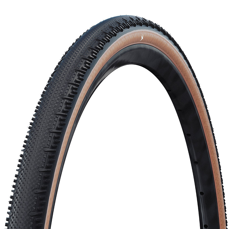 011926-06-700::0::011926-06-700::Schwalbe, G-One RS, Pneu Gravel, 700x50, Pliable, Tubeless Ready, Addix Race, V-Guard, 67TPI, Transparent Skinwall