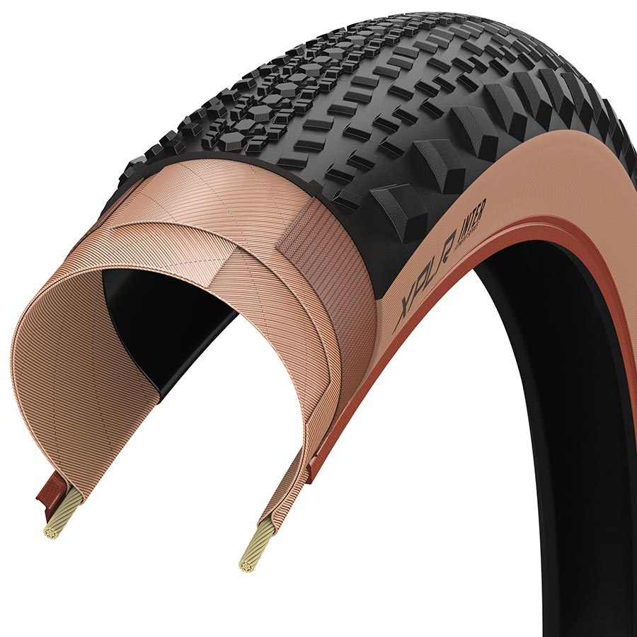 012067-01-700::1::012067-01-700::Zipp, Goodyear XPLR Inter, Pneu Gravel, 700x45C, Pliable, Tubeless Ready, Dynamic:UHP, M:Wall, Noir