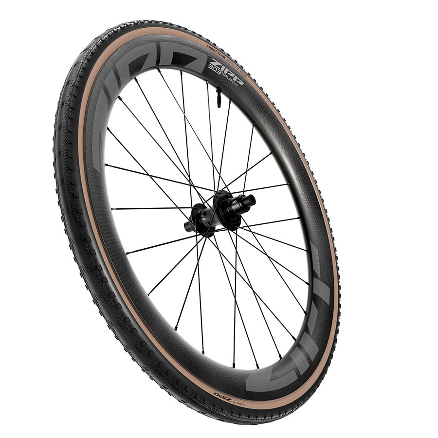 012068-01-700::2::012068-01-700::Zipp, Goodyear XPLR Slick, Pneu Gravel, 700x40C, Pliable, Tubeless Ready, Dynamic:UHP, M:Wall, Noir