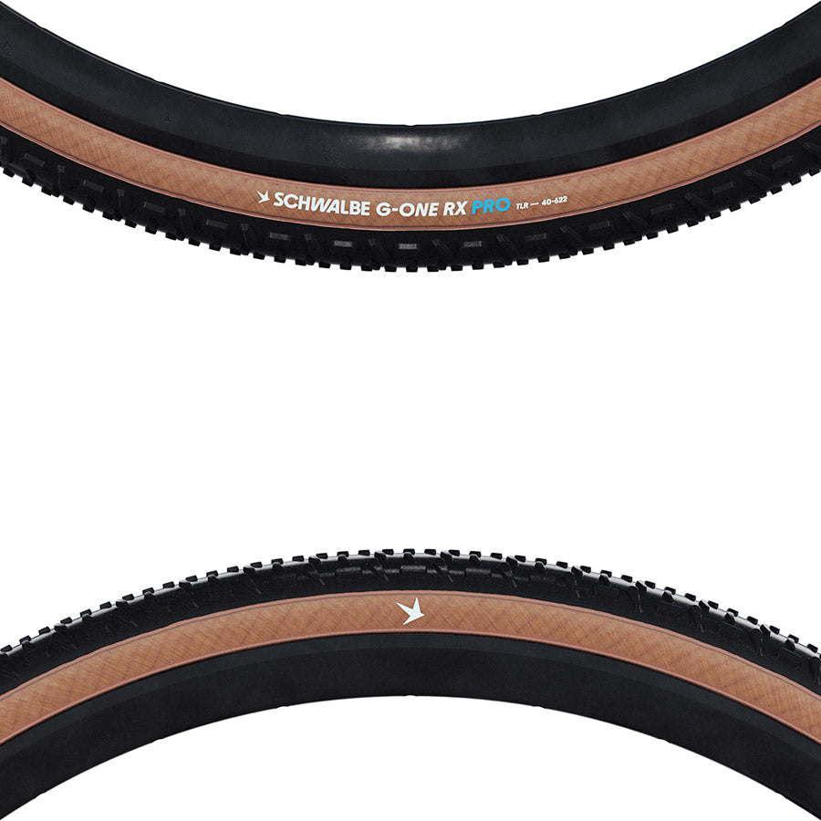 012106-05-700::2::012106-05-700::Schwalbe, G-One RX Pro, Pneu Gravel, 28x2.00, Pliable, Tubeless Ready, Addix Race, V-Guard, 67TPI, Transparent Skinwall