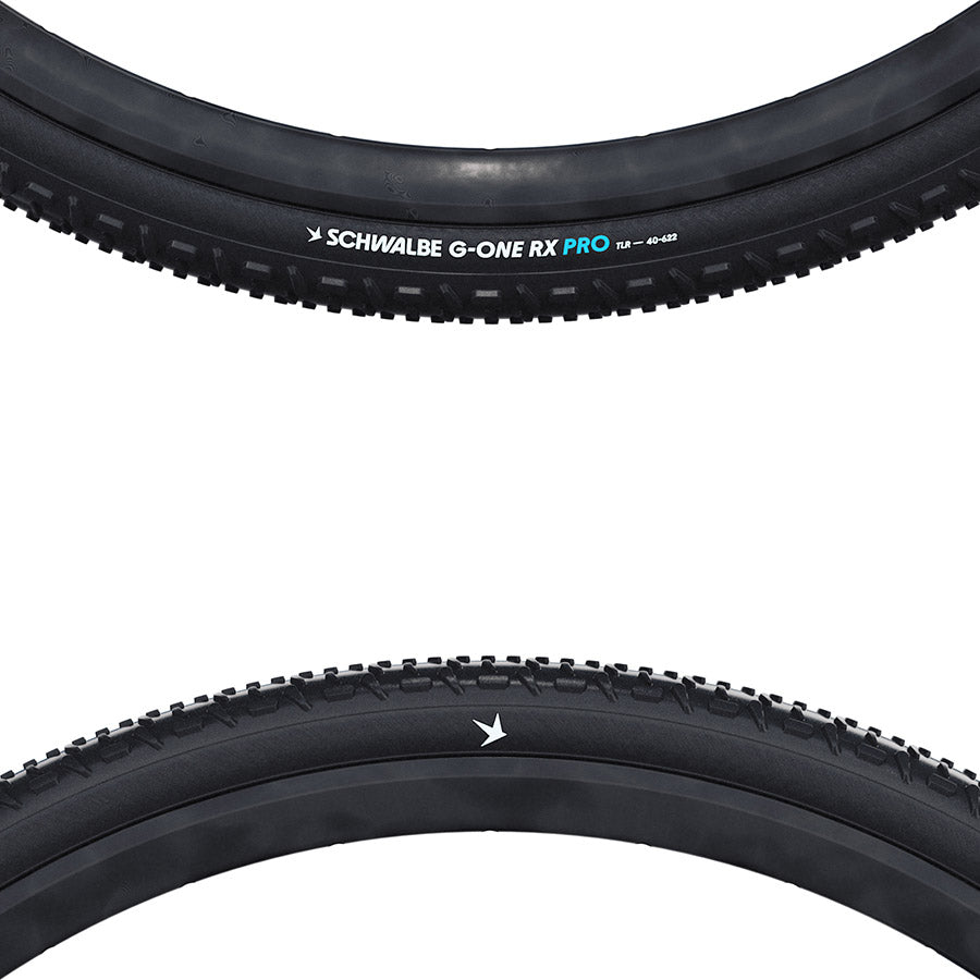 012106-06-700::2::012106-06-700::Schwalbe, G-One RX Pro, Pneu Gravel, 28x2.00, Pliable, Tubeless Ready, Addix Race, V-Guard, 67TPI, Noir