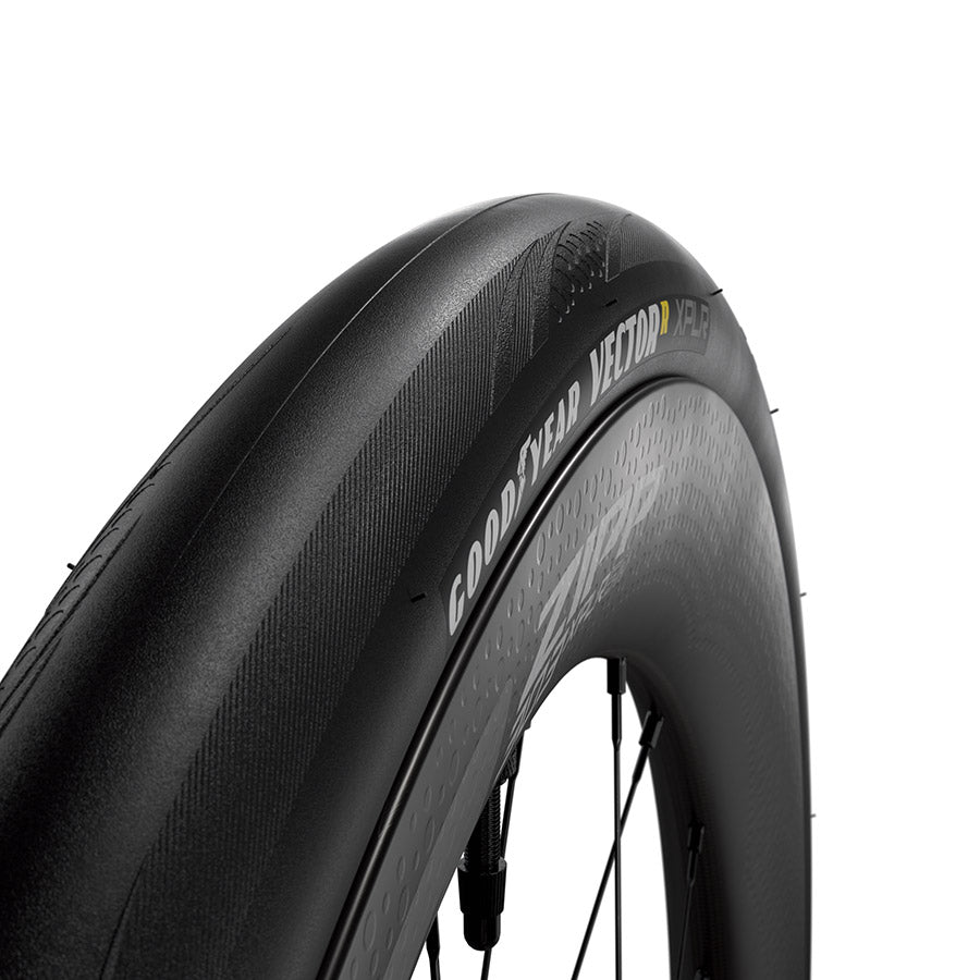 012124-01-700::0::012124-01-700::Zipp, Goodyear Vector R XPLR, Pneu Gravel, 700x40C, Pliable, Tubeless Ready, Dynamic:UHP, M:Wall, M:Shield, 120TPI, Noir
