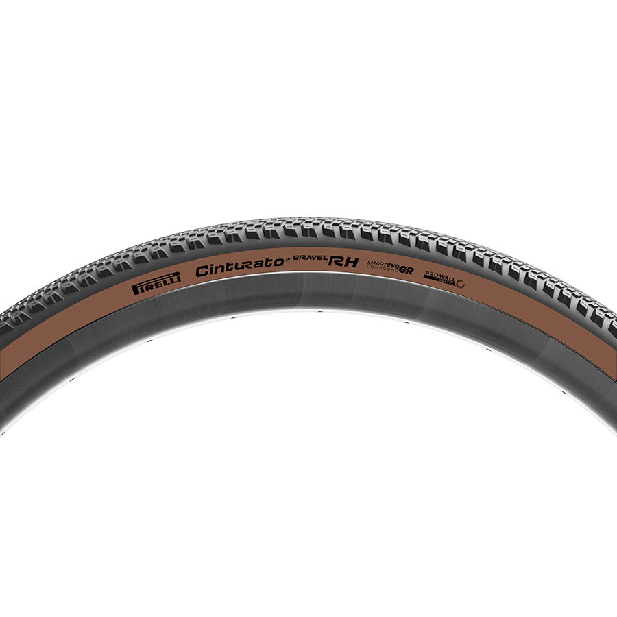 012159-08-700::2::012159-08-700::Pirelli, Cinturato Gravel RH HP-Line, Pneu Gravel, 700x55C, Pliable, Tubeless Ready, SmartEVO GR, ProWALL Gravel, 120TPI, Flanc Beige