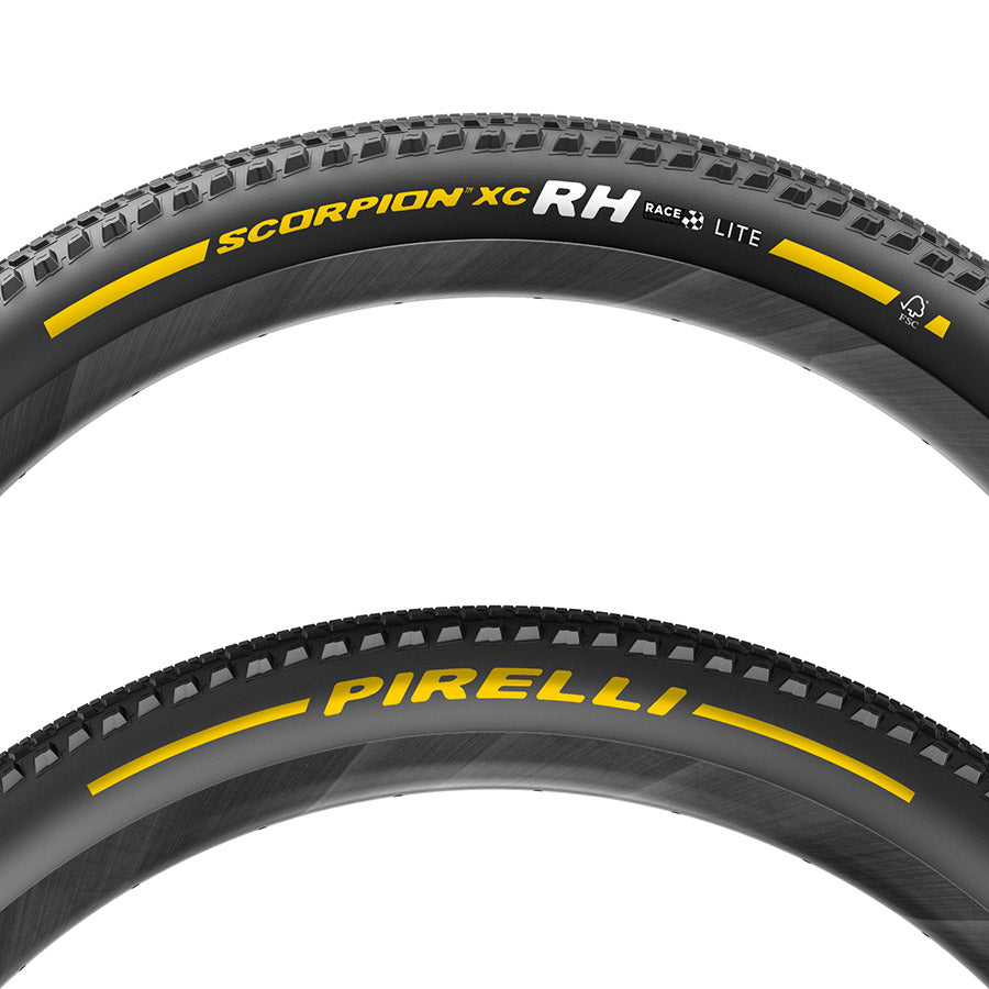 012165-01-29::1::012165-01-29::Pirelli, Scorpion Race XC RH, Pneu de VTT, 29x2.4, Pliable, Tubeless Ready, Race XC Compound, Lite, 120TPI, Noir