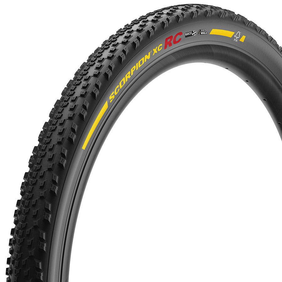 012166-02-29::1::012166-02-29::Pirelli, Scorpion Race XC RC, Pneu de VTT, 29x2.4, Pliable, Tubeless Ready, Race XC Compound, ProWALL, 120TPI, Noir