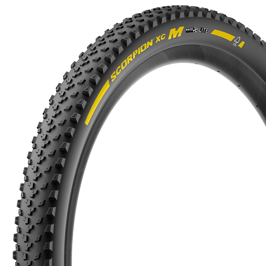 012167-01-29::1::012167-01-29::Pirelli, Scorpion Race XC M, Pneu de VTT, 29x2.4, Pliable, Tubeless Ready, Race XC Compound, Lite, 120TPI, Noir
