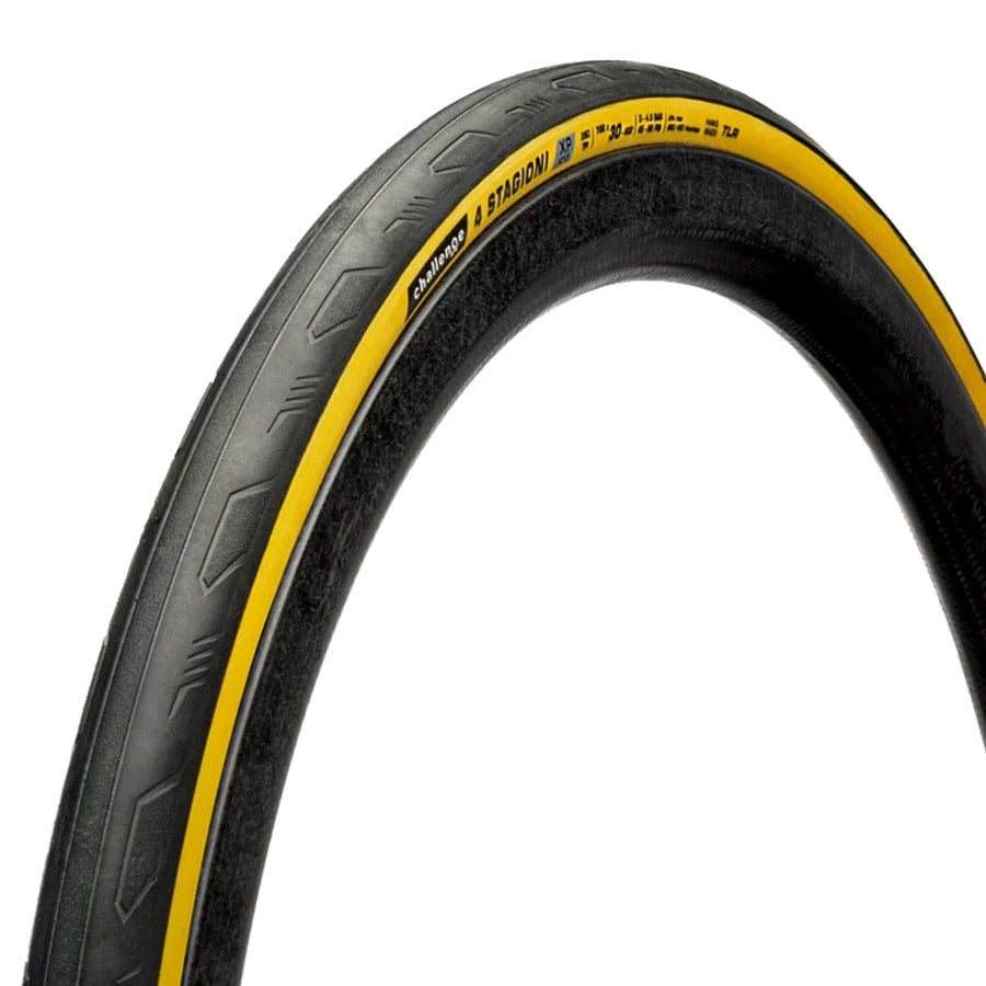 012169-03-700::0::012169-03-700::Challenge, 4 Stagioni TLR, Pneu de route, 700x30, Pliable, Tubeless Ready, SMARTHYDRO, Corazza Silver + Coraza Gold, XP, 260TPI, Flanc Beige, 00242